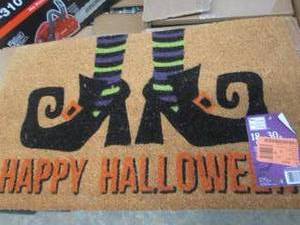 lot 297 image: 18x30 happy holloween door mat ...