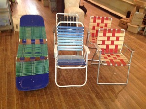 lot 89 image: Vintage Lawn Chairs