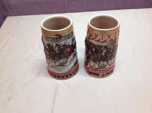 lot 94 image: Budweiser Steins
