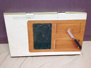lot 67 image: New Wood & Marble Server