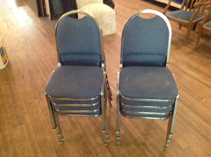 lot 112 image: 8 Stacking Chairs