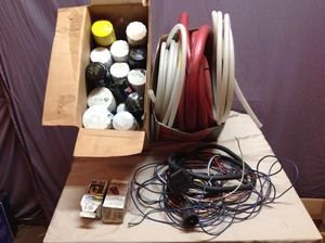lot 119 image: Oil Filters, Trailer Wiring & Assorted Hose
