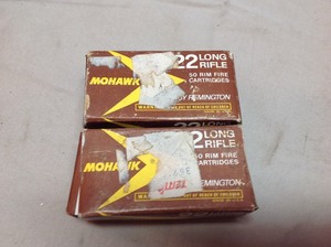 lot 170 image: 2 Boxes Mohawk 22 Long Rifle Shells