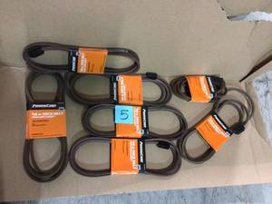 lot 5 image: Lot of 5 MTDCub Cadet 46 in. Tractor Deck Belt 2007 and 2008 Customer Returns See Pictures
