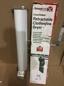 lot 13 image: 5 Line Extends To 34 ft. Retractable Dryer Customer Returns See Pictures 