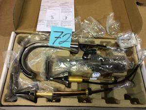 lot 72 image: Cursiva 8 in. Widespread 2-Handle Bathroom Faucet in Polished Chrome by KOHLER Customer Returns See Pictures 
