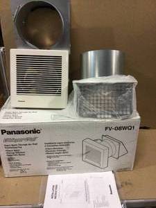 lot 75 image: WhisperWall 70 CFM Wall Exhaust Bath Fan, ENERGY STAR by Panasonic Customer Returns See Pictures 