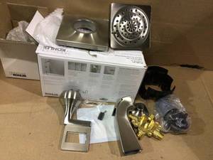 lot 92 image: Katun 1-Handle 3-Spray Tub and Shower Faucet in Brushed Nickel (Valve Included) by KOHLER Customer Returns See Pictures 