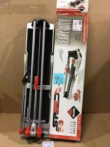 lot 93 image: 28 in. Speed-N Tile Cutter by Rubi Customer Returns See Pictures 