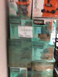 lot 98 image: Pallet of assorted Ridgid Shop Vacs various conditions see pictures