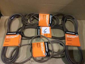 lot 6 image: Lot of assorted Cub Cadet Zero-Turn Deck Belt not used See Pictures 