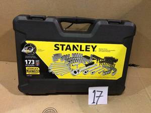 lot 17 image: Mechanics Tool Set (173-Piece) by Stanley Customer Returns See Pictures 