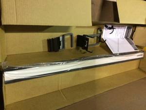 lot 31 image: Garage Wall Track Starter Kit (5-pieces) by Husky Customer Returns See Pictures 