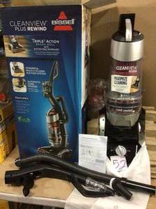 lot 52 image: Bissell Homecare International 183934 Bissell CleanView Plus Rewind Vacuum - Mam Customer Returns See Pictures 