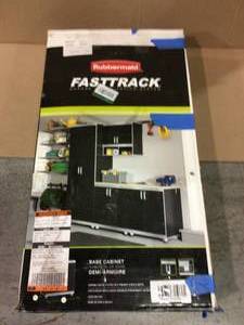 lot 64 image: FastTrack 34 in. H x 29.8 in. W x 19.38 in. D Garage Base Freestanding Cabinet in Black