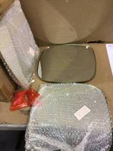 lot 67 image: Small Square Gold Classic Mirror (12 in. H x 12 in. W) Customer Returns See Pictures 