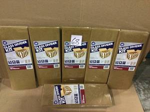 lot 68 image: Glass Divider Moving Kit (2-Pack) Customer Returns See Pictures 