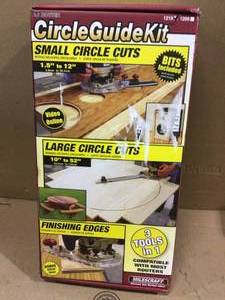 lot 79 image: CircleGuideKit Router Jig for Routing Small and Large Circles by Milescraft Customer Returns See Pictures 