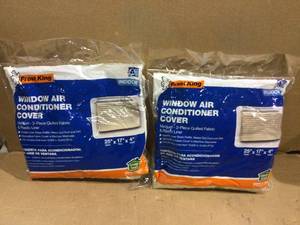 lot 81 image: 17 in. x 25 in. Inside Fabric Quilted Indoor Air Conditioner Cover by Frost King Customer Returns See Pictures 