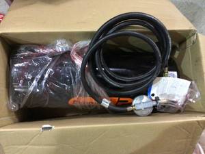 lot 92 image: 70K-125K BTU Propane Forced Air Heater by Dyna-Glo Pro Customer Returns See Pictures 