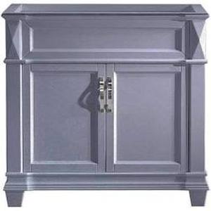 lot 109 image: Virtu Victoria 36 in. W Bath Vanity Cabinet Only in Gray not used see pictures