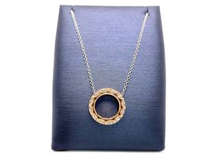 Tacori Signed Diamond Halo Necklace in 18k Rose Gold $4,600
