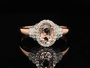 Exquisite Natural 1.52 Carat Natural Morganite and Diamond Estate Ring in 14k Rose Gold $3,250 Retail VIDEO