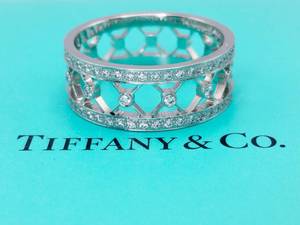 Tiffany & Co. Voile Diamond Ring in Platinum $9,900 Retail VIDEO