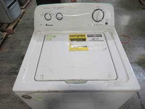 lot 132 image: Amana 3.5 cu. ft. Top Load Washer in White NTW4516FW