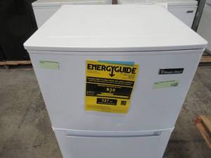 lot 134 image: Magic Chef 4.5 cu. ft. Double Door Mini Refrigerator in White HMDR450WE