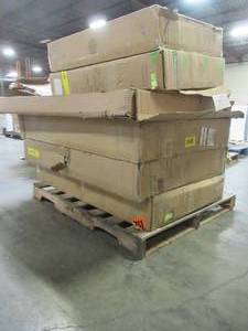 lot 238 image: WHOLESALE MIXED PALLET OF TOILET AND CABINET ASSEMBLY PARTS