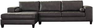 lot 66 image: Signature Design by Ashley Nokomis 2-Piece Sectional with Chaise in Charcoal APK-87701-R2 - BRAND NEW - NO RESERVE