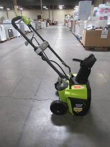 lot 29 image: RYOBI 20 in. 40-Volt Brushless Cordless Electric Snow Blower RY40805
