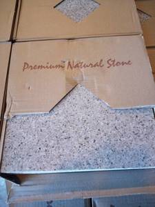 lot 4 image: MSI Stone TGIAFAN1212 Giallo Fantasia Tile with Polished Finish, 12 x 12, Gold (500 Sq Ft)