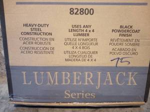 lot 63 image: Lumberjack 15.7 in. x 3 in. x 40.9 in. Adjustable Log Rack
