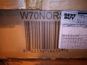 lot 117 image: Walker Edison W70NORSG 70 Mid Century Modern TV Stand - Slate Grey