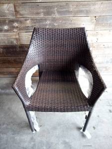 lot 94 image: Madeleine Multi-Brown Stacking Chairs (2-Pack)