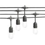 48 Ft - 24-Light IndoorOutdoor Commercial String Light with S14 Single Filament LED Bulbs