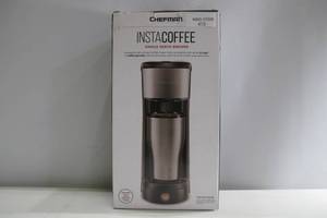 lot 473 image: Chefman InstaCoffee Single-Serve K-Cup Coffee Maker - Silver