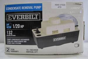 lot 470 image: Everbilt 115-Volt Condensate Removal Pump