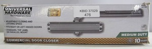 lot 476 image: Universal Hardware UH4052 Medium-Duty Bronze Commercial Door Closer