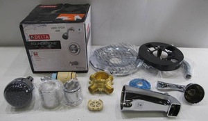 lot 486 image: Delta Foundations Chrome Single-Handle 1-Spray Tub and Shower Faucet