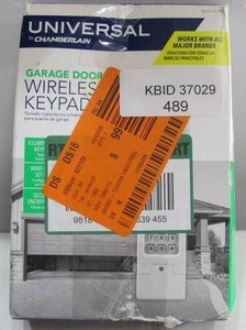 lot 489 image: Chamberlain Universal Clicker Garage Door Keypad KLIK2U-P2