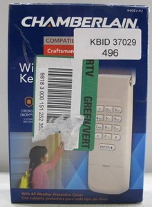 lot 496 image: Chamberlain Wireless Garage Door Keypad 940EV-P2