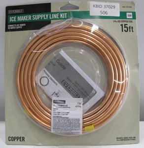 lot 506 image: Everbilt Copper 15 Foot 14 In. Ice Maker Supply Line