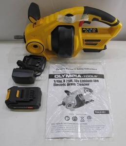 lot 531 image: Olympia 14 in. x 25 ft. 18-Volt Lithium-Ion Cordless Power Drain Auger with Battery Included