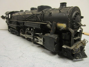 lot 116 image: VINTAGE BRASS O GAUGE TRAIN LOCOMOTIVE