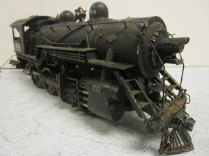 lot 118 image: VINTAGE LIMA LOCOMOTIVE WORKS  BRASS O GAUGE TRAIN LOCOMOTIVE, SLS & P