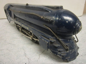 lot 146 image: VINTAGE BRASS O GAUGE TRAIN LOCOMOTIVE, THE ROYAL BLUE