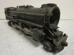 lot 150 image: VINTAGE BRASS O GAUGE TRAIN LOCOMOTIVE